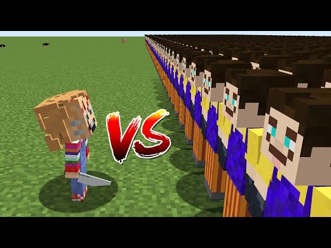 KATİL BEBEK CHUCKY VS 1000$ HELLO NEİGHBOR ORDU - Minecraft