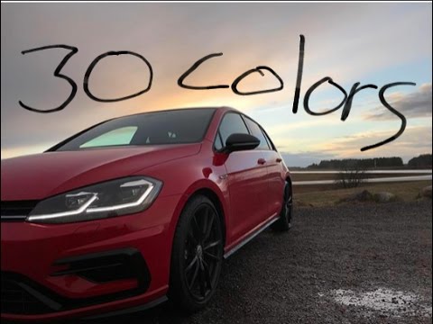 2018 VW Golf R!! 30 colors good news BAD news!