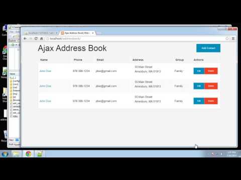 Learn How to Create an Address Book Using PHP and MySQL - Part 3