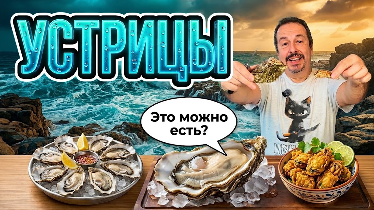 Устрицы! Я попробовал гигантскую устрицу! Их вообще можно есть?