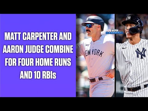 Matt Carpenter and Aaron Judge Combine for Four Home Runs and 10 RBIs