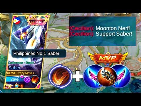GODLY SUPPORT SABER IS REAL!!? ENEMY AUTO DELETE | BEST BUILD TOP GLOBAL SABER