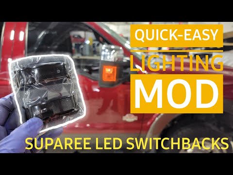 Tired of those PLAIN MIRROR lights?? 2011-2016 Ford F250 F350 F450 F550 | SUPAREE switchbacks | EASY