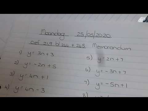 WISKUNDE GRAAD 8: 25 Mei 2020 - periode 3 (25083)