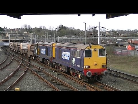 DRS 20308+20305. 6C53 Flasks. Carnforth. 17/04/15