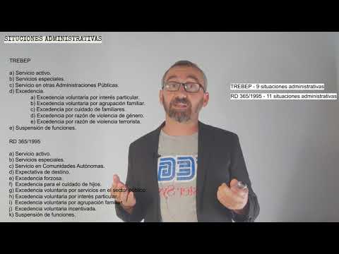 SITUACIONES ADMINISTRATIVAS (TODAS) - TREBEP 5/2015 + 365/1995 - 13a PARTE