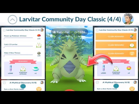 Larvitar Community Day Classic Special Research Quest Tasks and Rewards - Pokemon GO