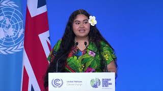 Pacific Climate Change Leader Brianna Fruean's full Speech at COP26