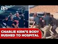 Shocking Footage Emerges CHARLIE KIRK S BODY Rushed To Hospital