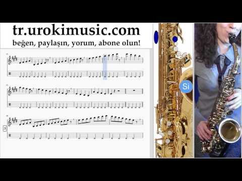 Saksafon tenor dersleri Shakira - Waka Waka Bölüm#1 um-723
