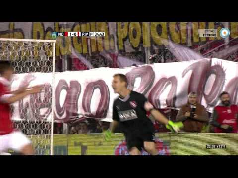 Gol del Ruso Rodríguez. Independiente 2 - River 0 | Primera División 2015 - Fecha 27