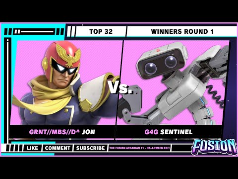 Fusion Arcadian 11 - Top 32 - Winners Round 1 - jon (Captain Falcon) VS Sentinel (R.O.B) - SSBU