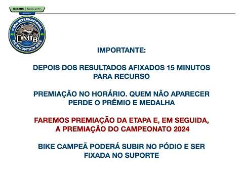 CONGRESSO XCO   CIMTB  CONGONHAS 2024