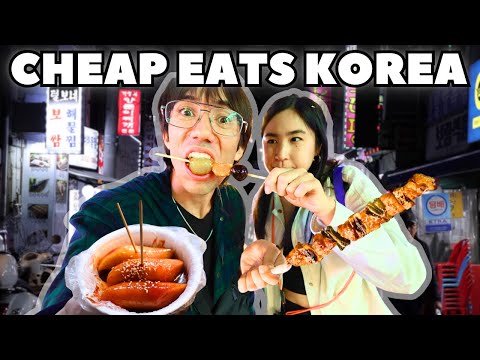 Eating the BEST Korean Street Food in Seoul