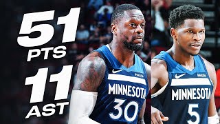 Anthony Edwards - Julius Randle - Minnesota Timberwolves - Houston Rockets