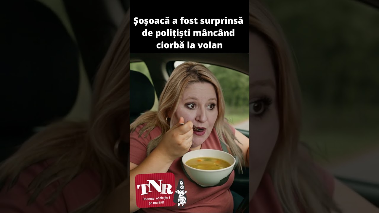 Diana Șoșoacă, surprinsă de polițiști mâncând ciorbă la volan
