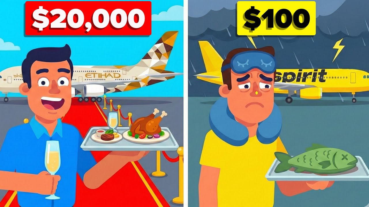 $100 vs. $20,000 Flight - What's The Difference