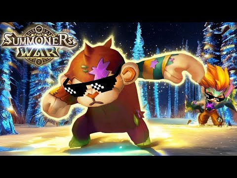 PinkRoid~ his Aura is TOO STRONG! - Summoners War