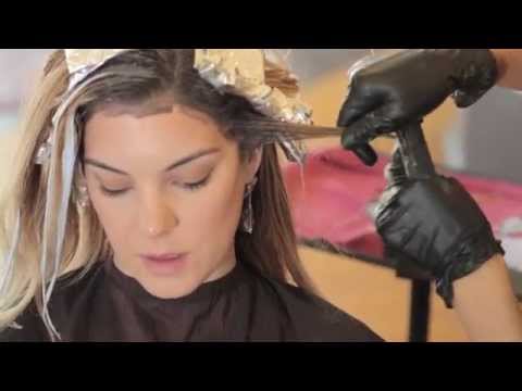 Balayage with two colors (lowlights) and balayage in...
