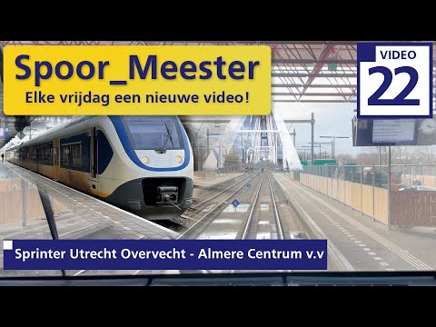 (4K) Cabview Trein SLT | Rij mee met de Sprinter van Utrecht Overvecht naar Almere Centrum v.v. (22)