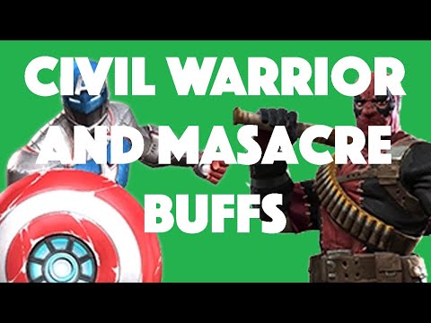 Civil Warrior and Masacre Buffs MCOC