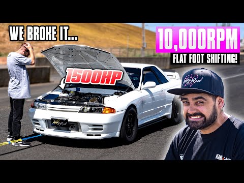 1500HP R32 GTR! RB28 Sequential Shifting at 10,000RPM is PURE INSANITY!!