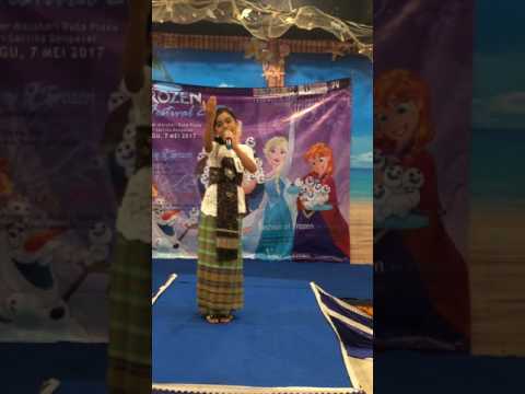 Chevira Pertama kali ikut lomba menyanyi membawakan lagu Ratu Kokokan