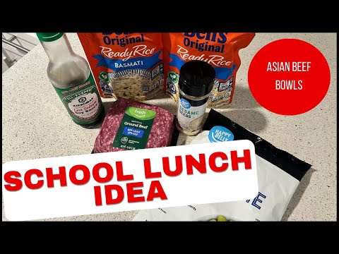 School Lunch Idea [Asian Beef Bowls] 5 Ingredients #schoollunch #recipe