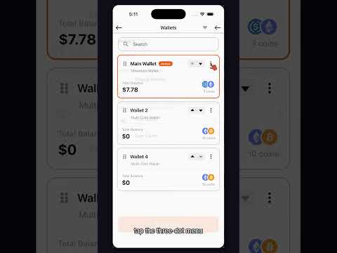 Unhide wallet in Dokwallet