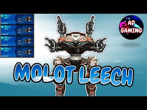 MOLOT T LEECH Shredding Enemies In CHAMPION LEAGUE - War Robots MK2 Gameplay WR