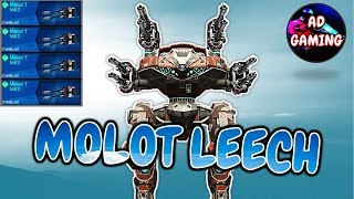MOLOT T LEECH Shredding Enemies In CHAMPION LEAGUE - War Robots MK2 Gameplay WR