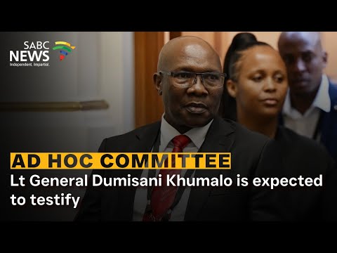 Ad Hoc Committee  | Lt General Dumisani Khumalo is expected to testify