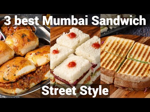 3 ways Bombay Special Sandwich | Mumbai Street Food | Mumbai Style Masala Sandwich