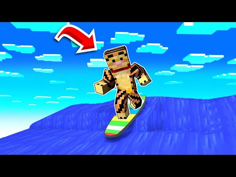 ONDA GIGANTE DI MINECRAFT CONTRO BARCA PRO SU MINECRAFT!!