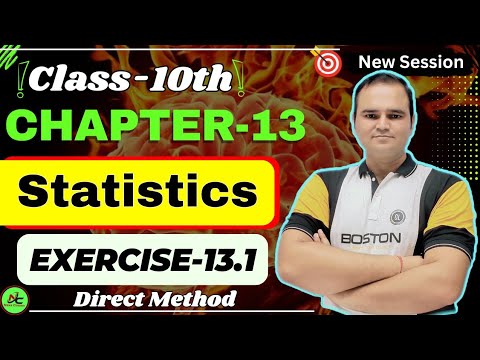 Ex 13.1 Class 10 Math | Chapter 13 Statistics | Exercise 13.1 | Direct Method | Easy Solutions 