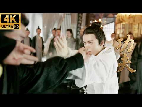 杂役弟子传授神功，仅用两招轻松秒杀西域魔头！#kongfu #movie #chinesedrama #武侠片