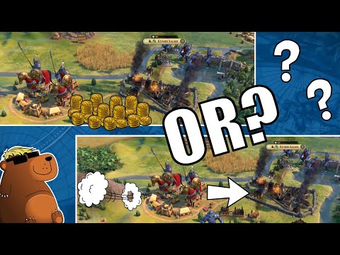 Civ 6 | Pillage Or Blitz Attack? Ursa OVEREXPLAINS War!!! – (#3 Deity Korea Civilization VI)