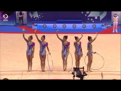 Italy - 2021 Rhythmic European bronze medallists, 3 hoops and 2 pairs of clubs