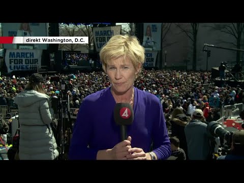 "Det känns som att en ny ungdomsrevolt föds här" - TV4:s Ann Tiberg direkt från Washington
