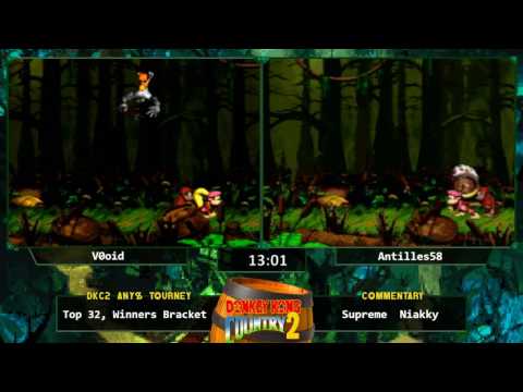 V0oid vs Antilles58 - Donkey Kong Country 2 Any % Tournament 2016
