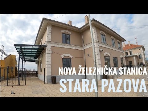 Nova Železnička stanica Stara Pazova, brza pruga Beograd - Novi Sad, obilazak i razgledanje, 4K