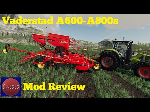 Vaderstad  Rapid A600-A800s Tramlining Drills - Farming Simulator 19 Mod Review