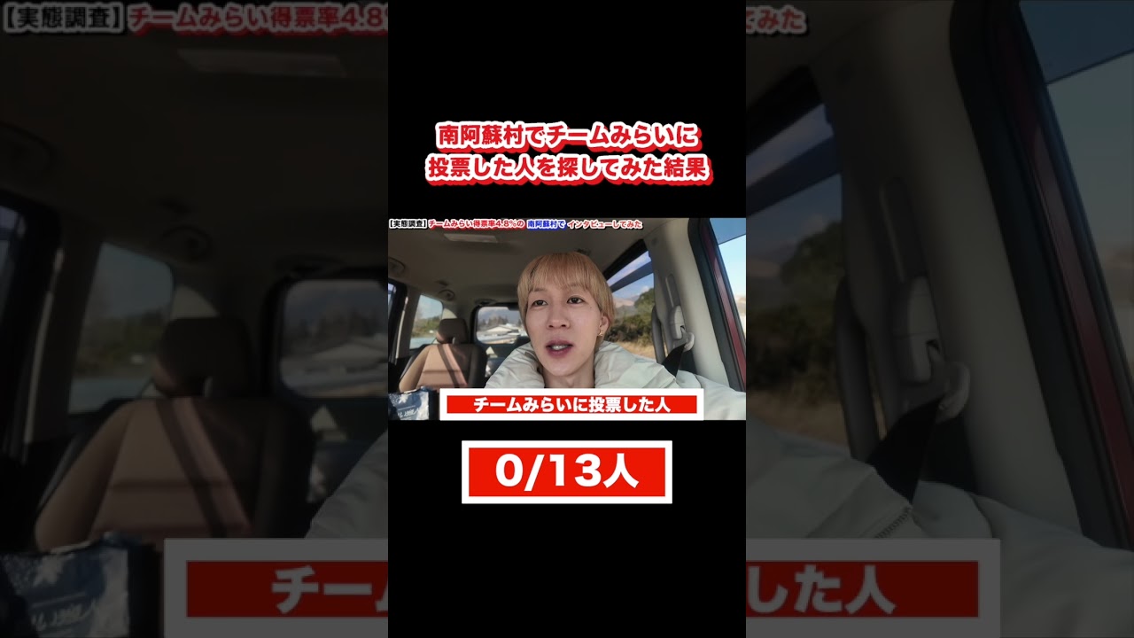 南阿蘇村でチームみらいの疑惑について調査