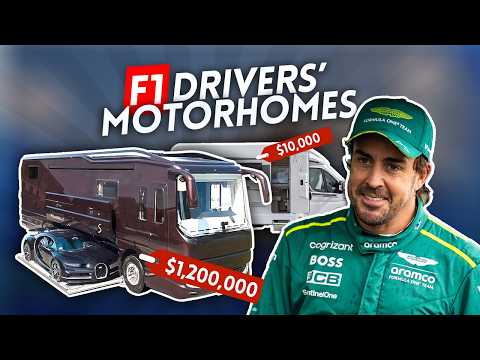 F1 drivers' INSANE LUXURY MOTORHOME tour!