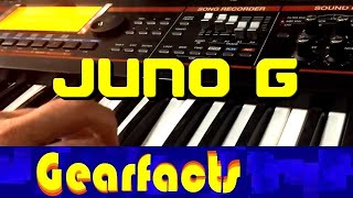 Video thumbnail for Roland JUNO G: A whole studio in ONE synth: All the tones, effects and recording you need. by Gearfacts