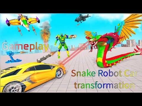 Snake Robot Car Transfomation Gameplay Level (1)