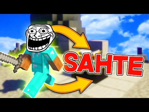 SAHTE ELMAS SET CHALLENGE! - Minecraft TROLL SKYWARS!