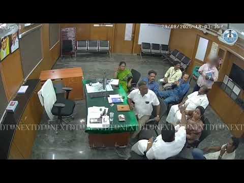 Video of municipal employee falling at DMK councillor's feet goes viral, draws flak from activists