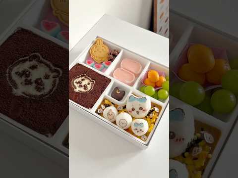 Make chiikawa bento for my niece🥢 #asmr #food #asmrfood #bento #lunch #lunchbox #chiikawa #shorts