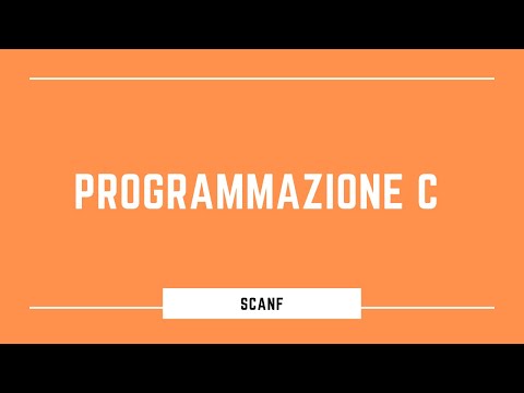 Programmazione C - #4 - introduzione scanf e flusso di esecuzione